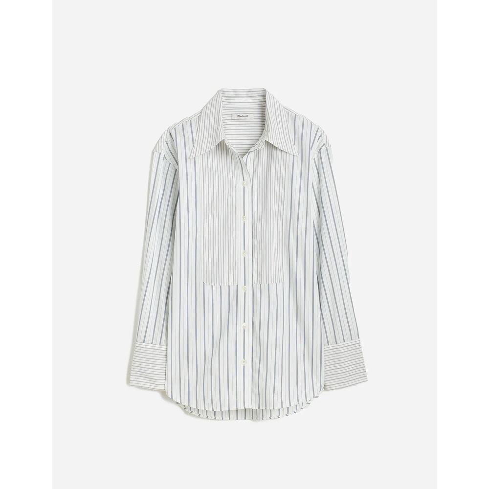 NWT Madewell Tuxedo Button-Up Shirt in Poplin SIze S